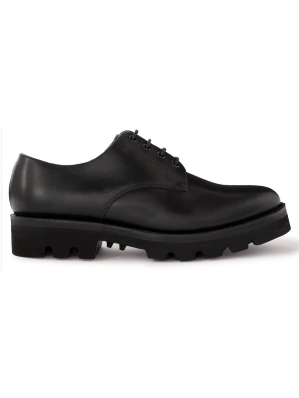 Grenson Lace Up Derby Shoe Mens US 9 UK 8.5 Black Leather NWOB